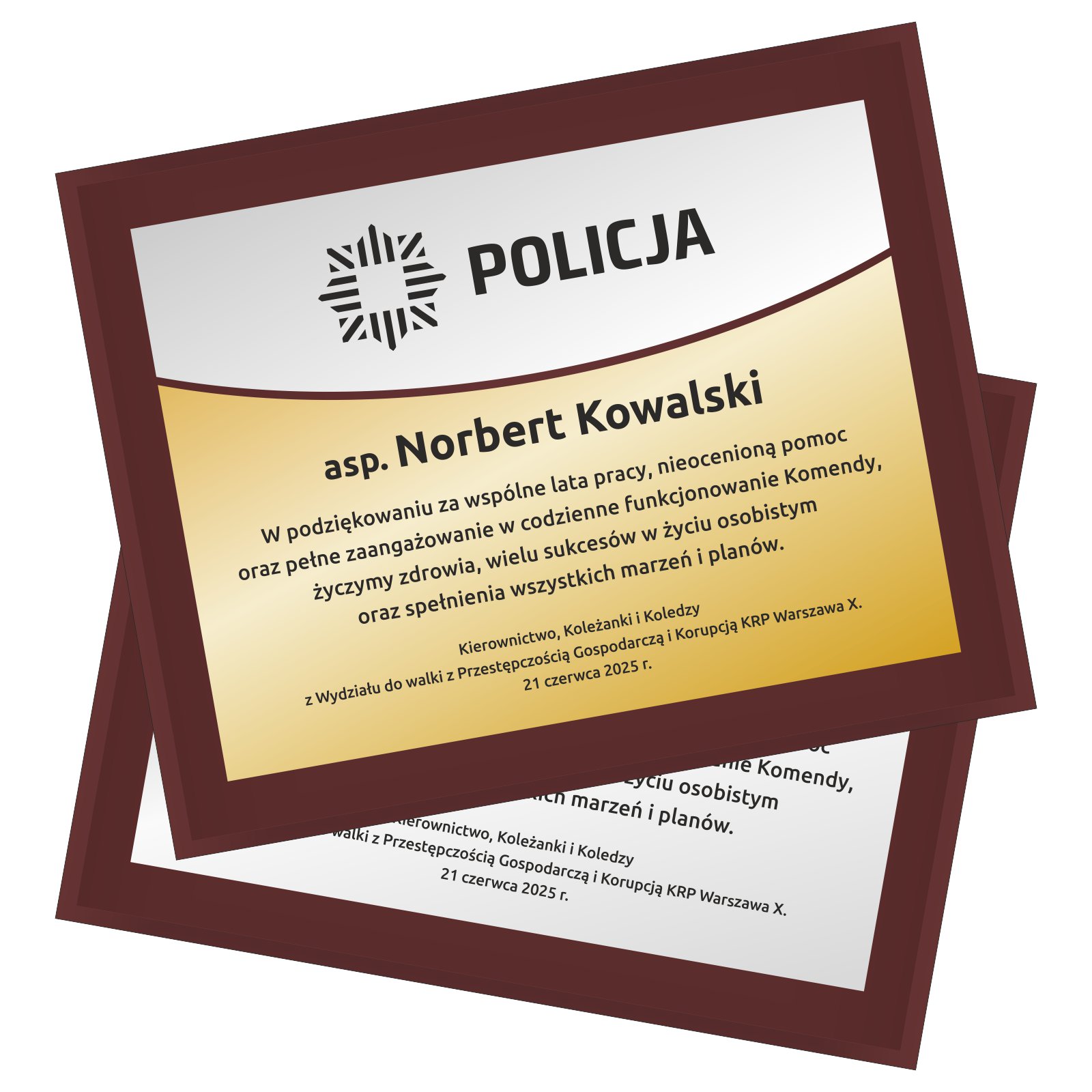 Tablica dla policjanta POL-504