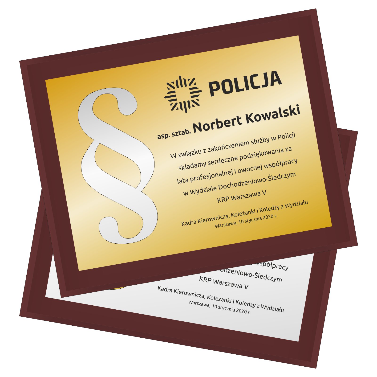 Tablica dla policjanta POL-506